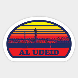 Al Udeid 80's Surf Style Sticker